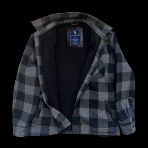Polo Jacket Ralph Lauren Jacket Autumn Jacket Mens Winter Unisex Plaid Gray